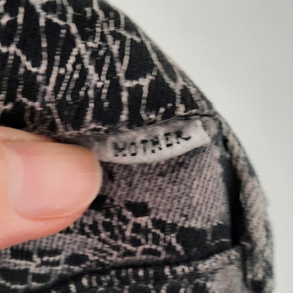 Mother Black Breaking Point The Looker  Abstract Jeans 25 - Picture 6 of 8